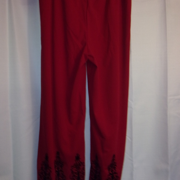 🎊 Regalia Red Palazzo Pants Large 12-14 EUC - Picture 6 of 9